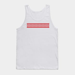 Hearts Vintage pattern Tank Top